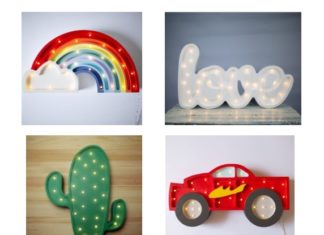 Kinkiety dziecięce do pokoju dziewczynki lub chłopca Lights My Love - lampy